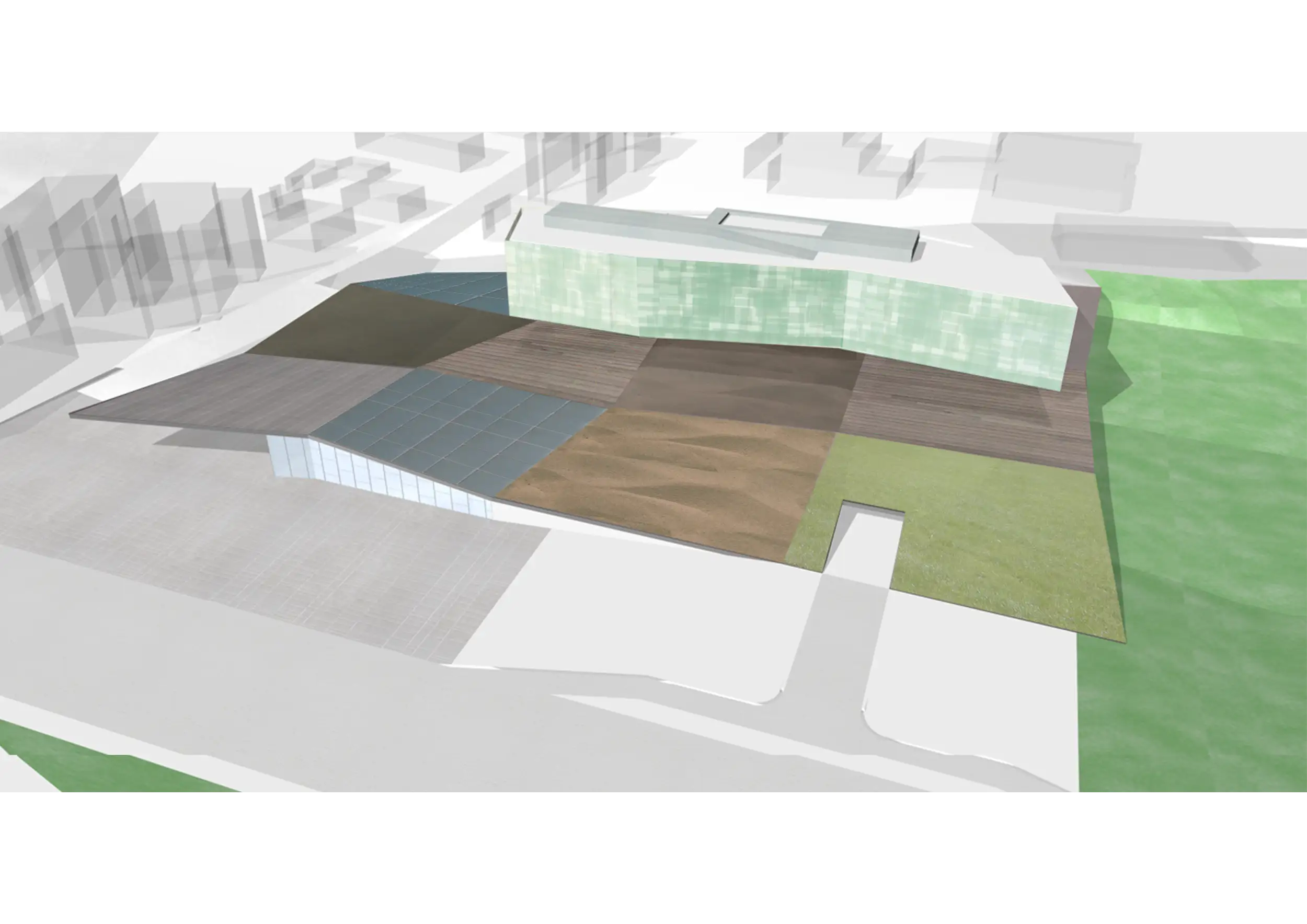 Progetto di Concorso per un parcheggio e uffici a Fabriano