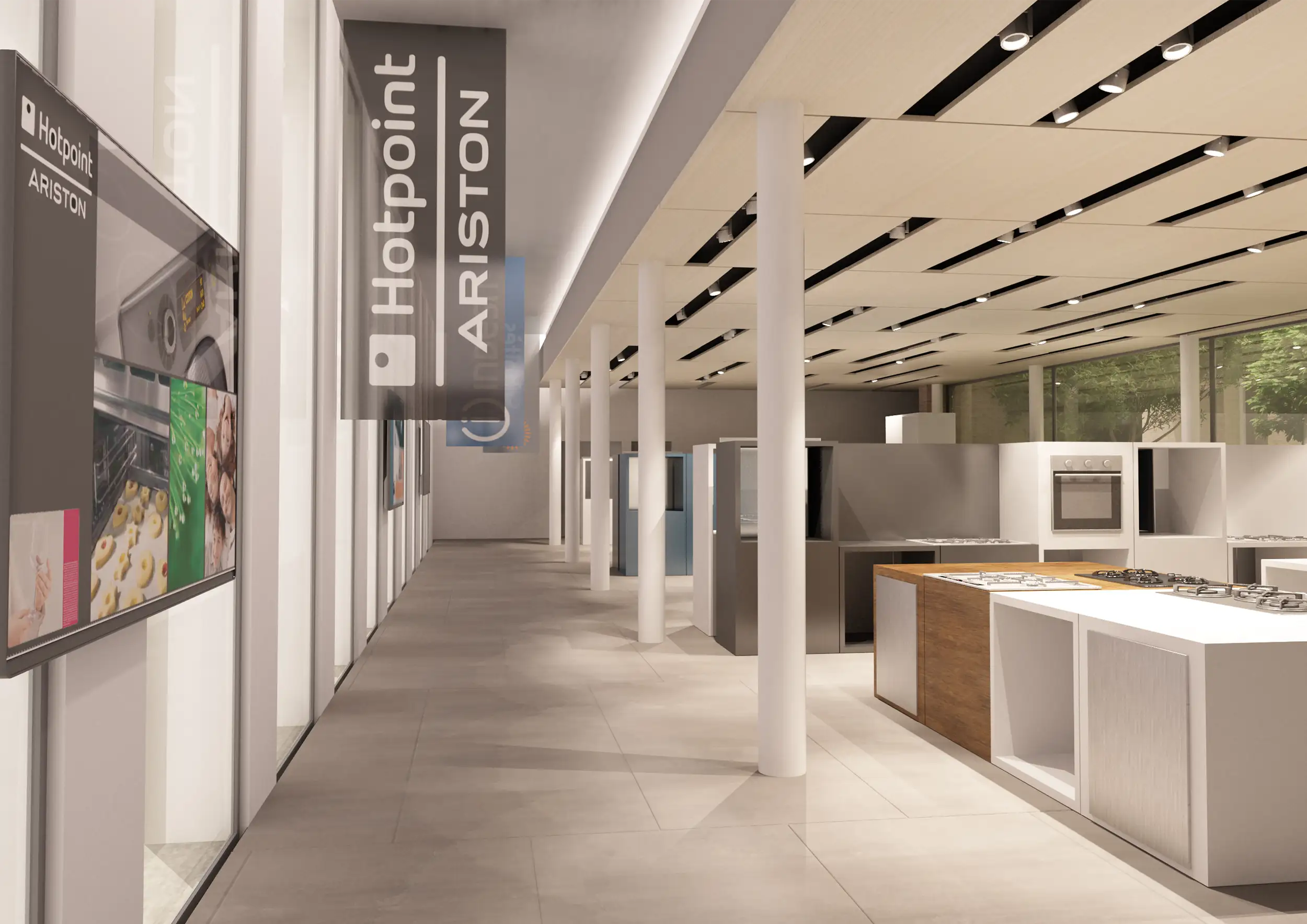 Progetto Showroom Hotpoint Ariston