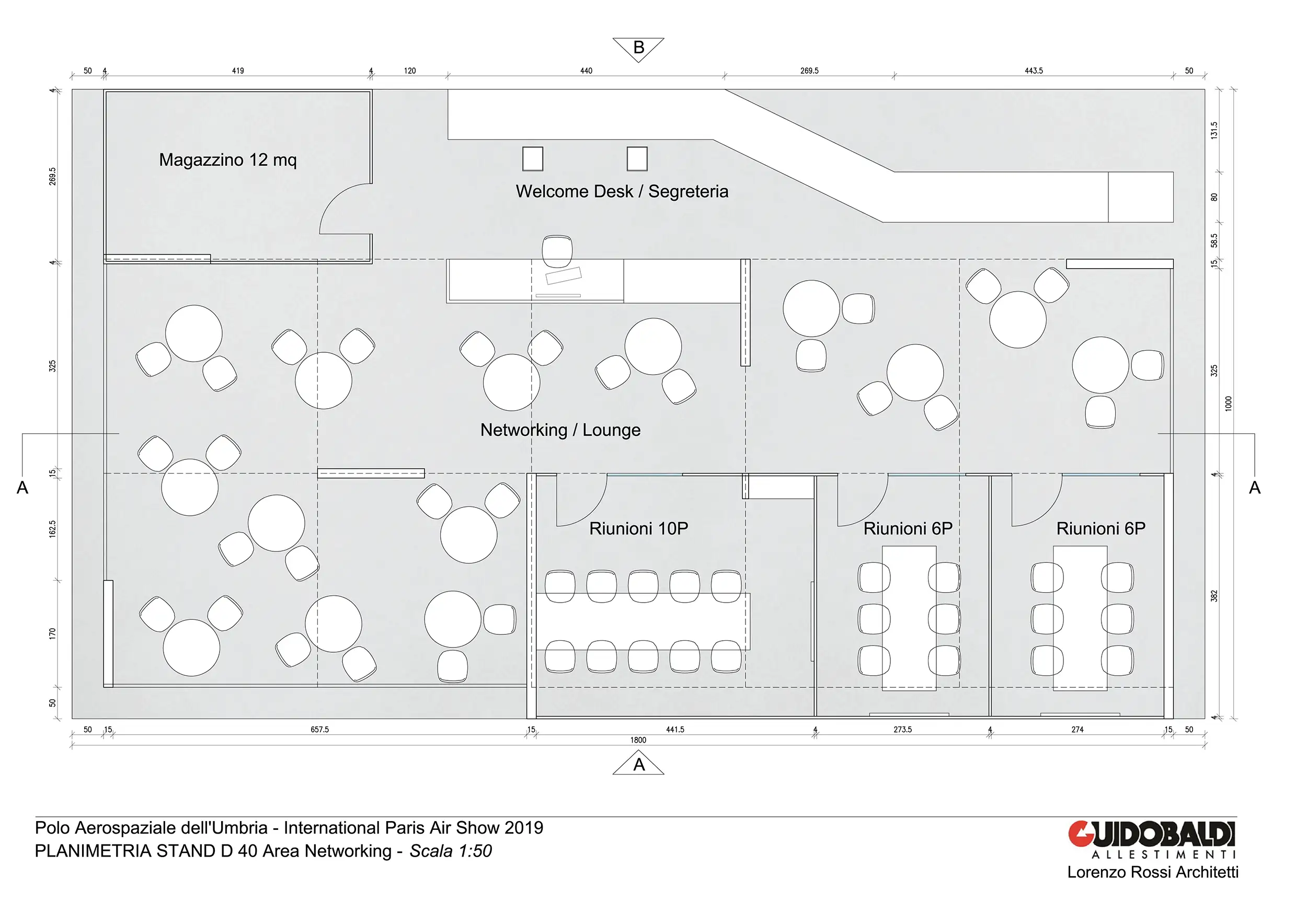 Progetto Stand Espositivo Polo Aerospaziale dell’Umbria