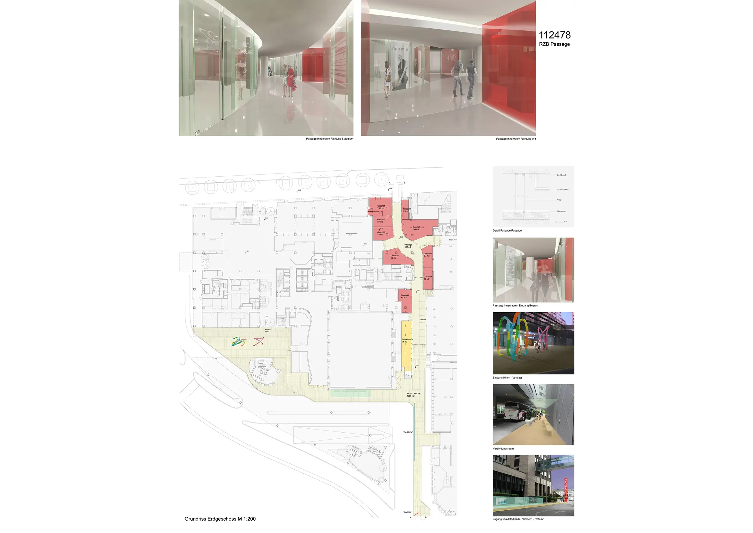 Concorso per riqualificazione Galleria Urbana RZB Vienna (Austria)