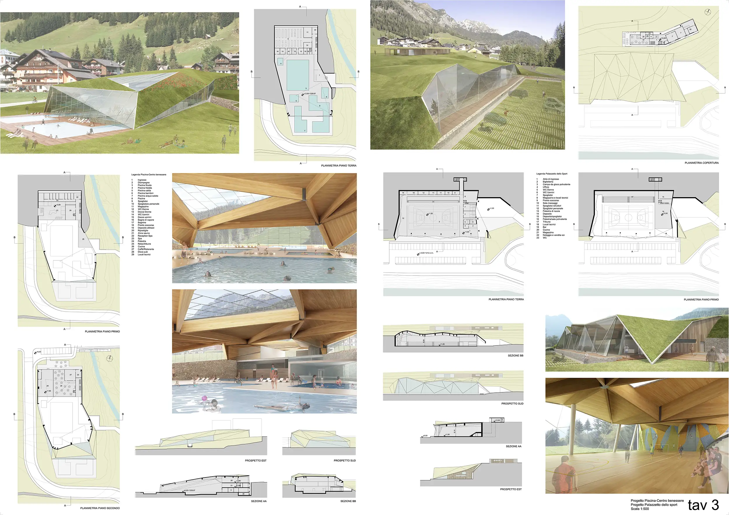 Concorso internazionale a inviti – Risistemazione area sportiva Sappada (UD)